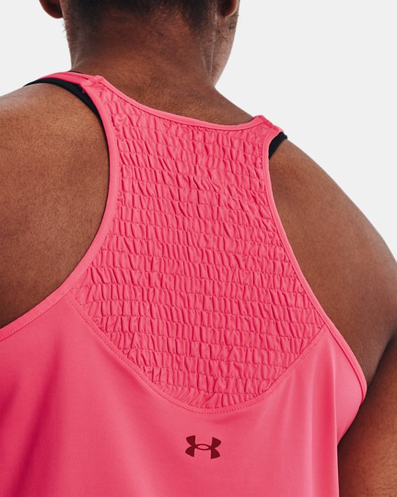 Women's HeatGear® Tank, Pink, pdpMainDesktop image number 3